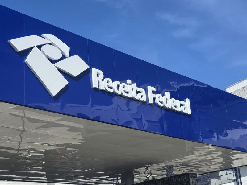Letra caixa institucional Receita Federal